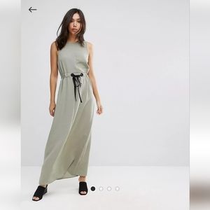 ASOS Eyelet Waist Casual Maxi Dres